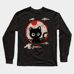 Kawaii Cat Balloons Long Sleeve T-Shirt